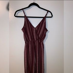 Maroon jumpsuit